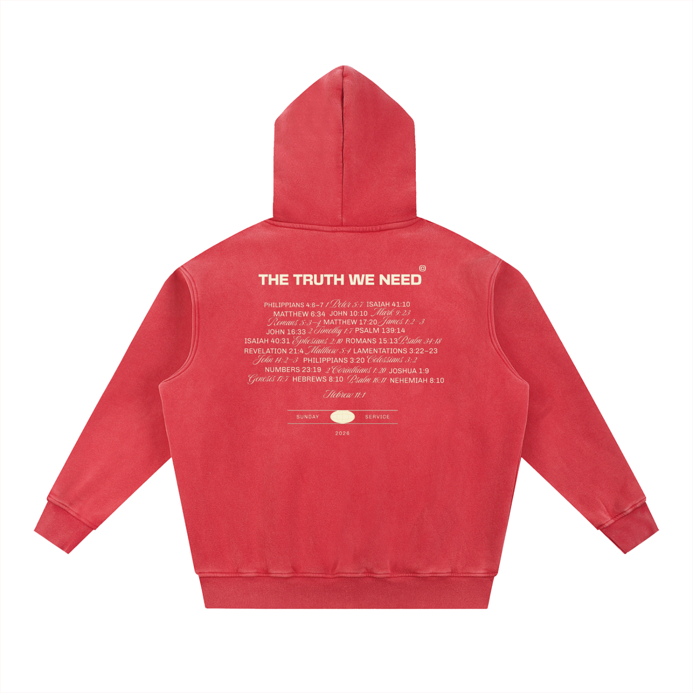 Snow Wash Fleece Oversize Hoodie