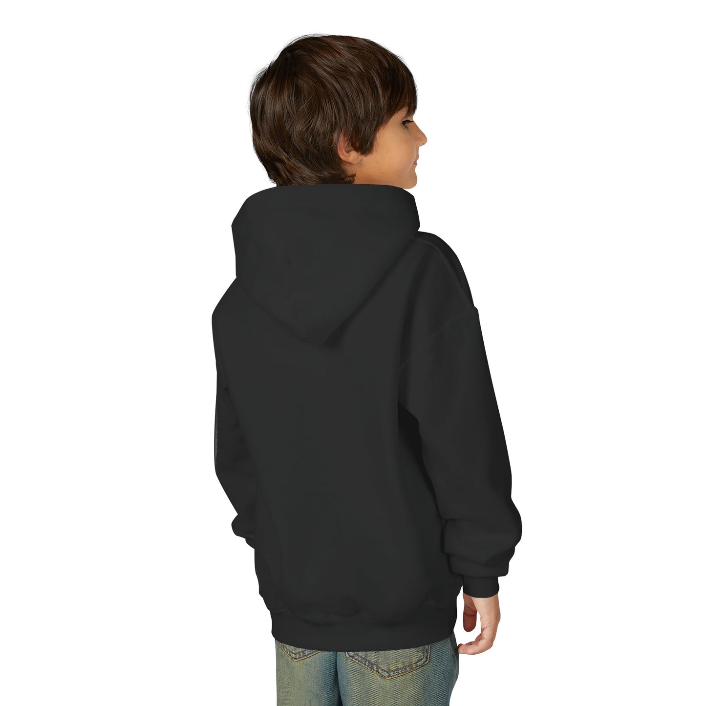 Youth Hoodie — "The Enemy Flees in Your House" Graphic Horse Pullover