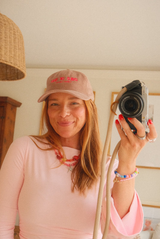 "Child of God" Blush pink cord hat