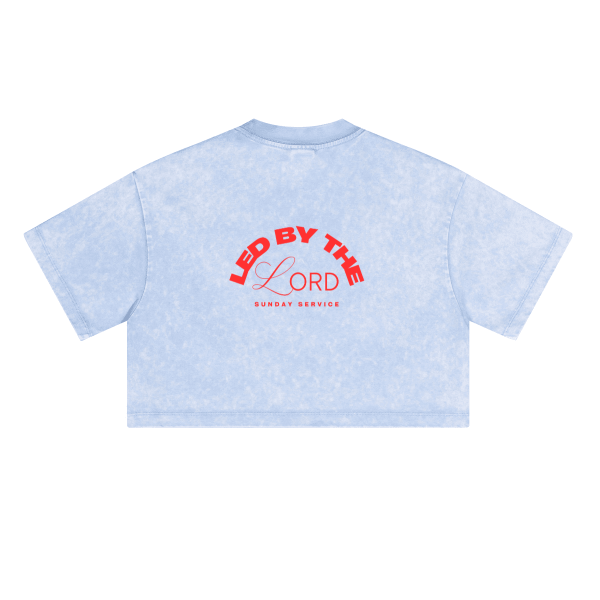 "Led by the Lord" Crop Tee