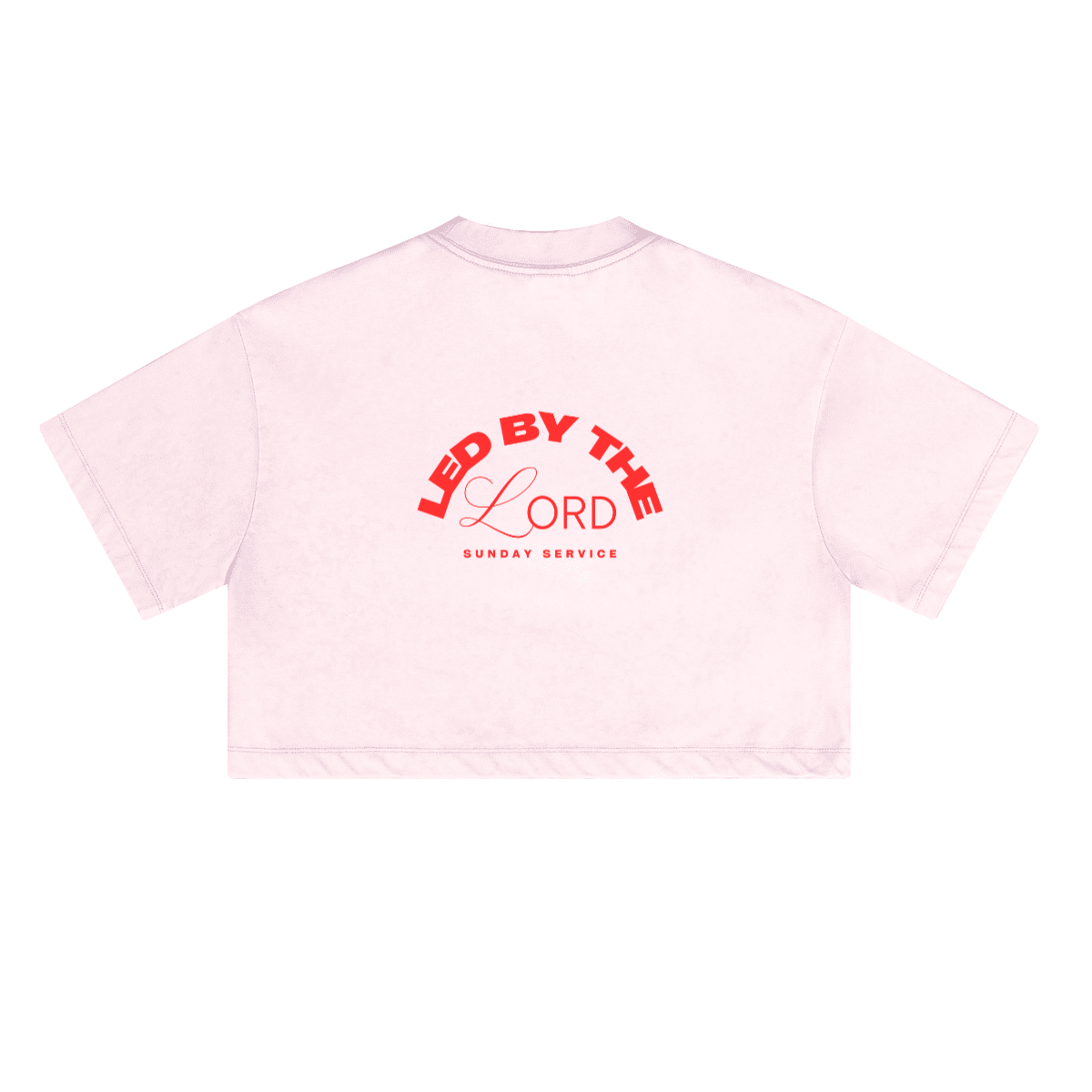 "Led by the Lord" Crop Tee