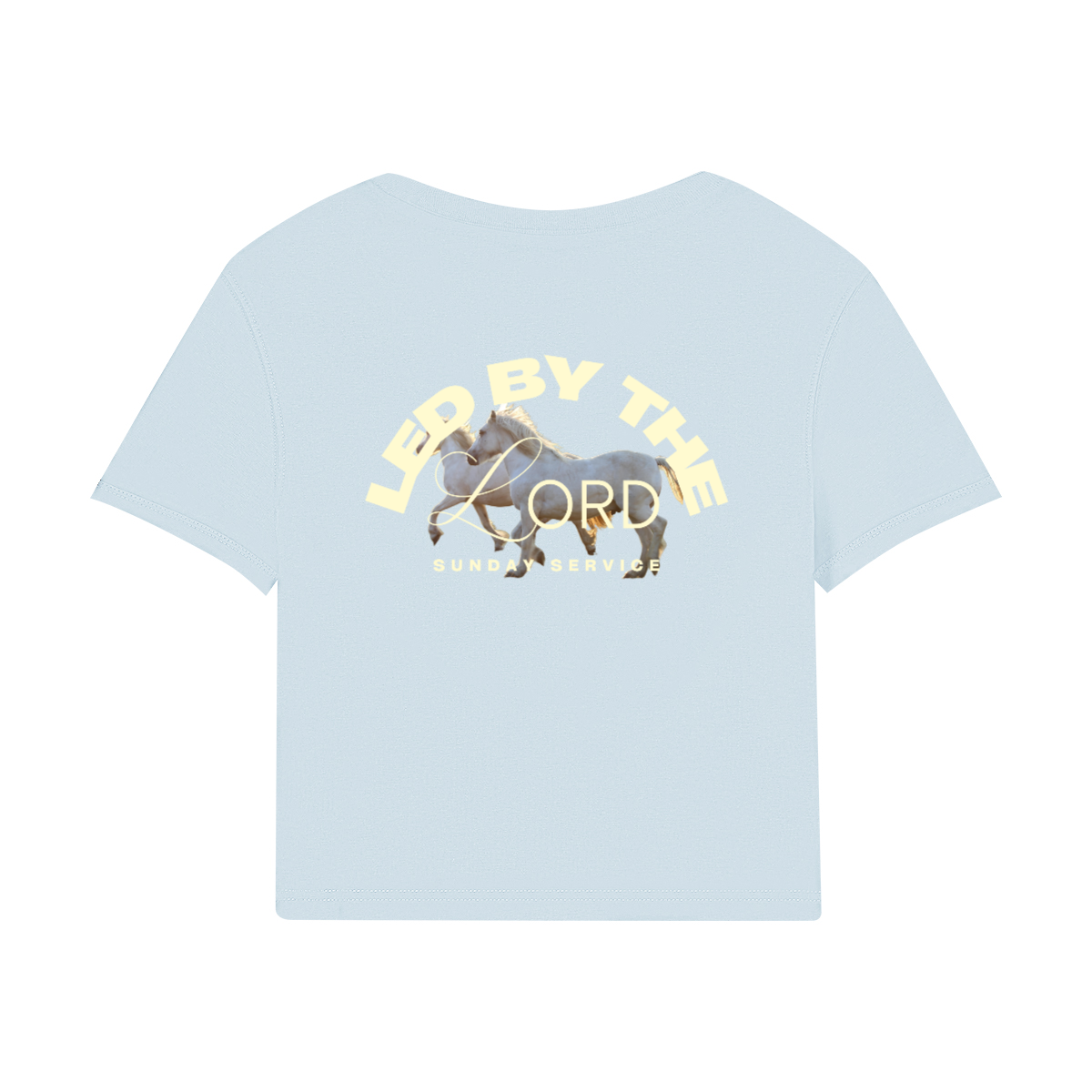 "Led by the Lord" baby doll tee