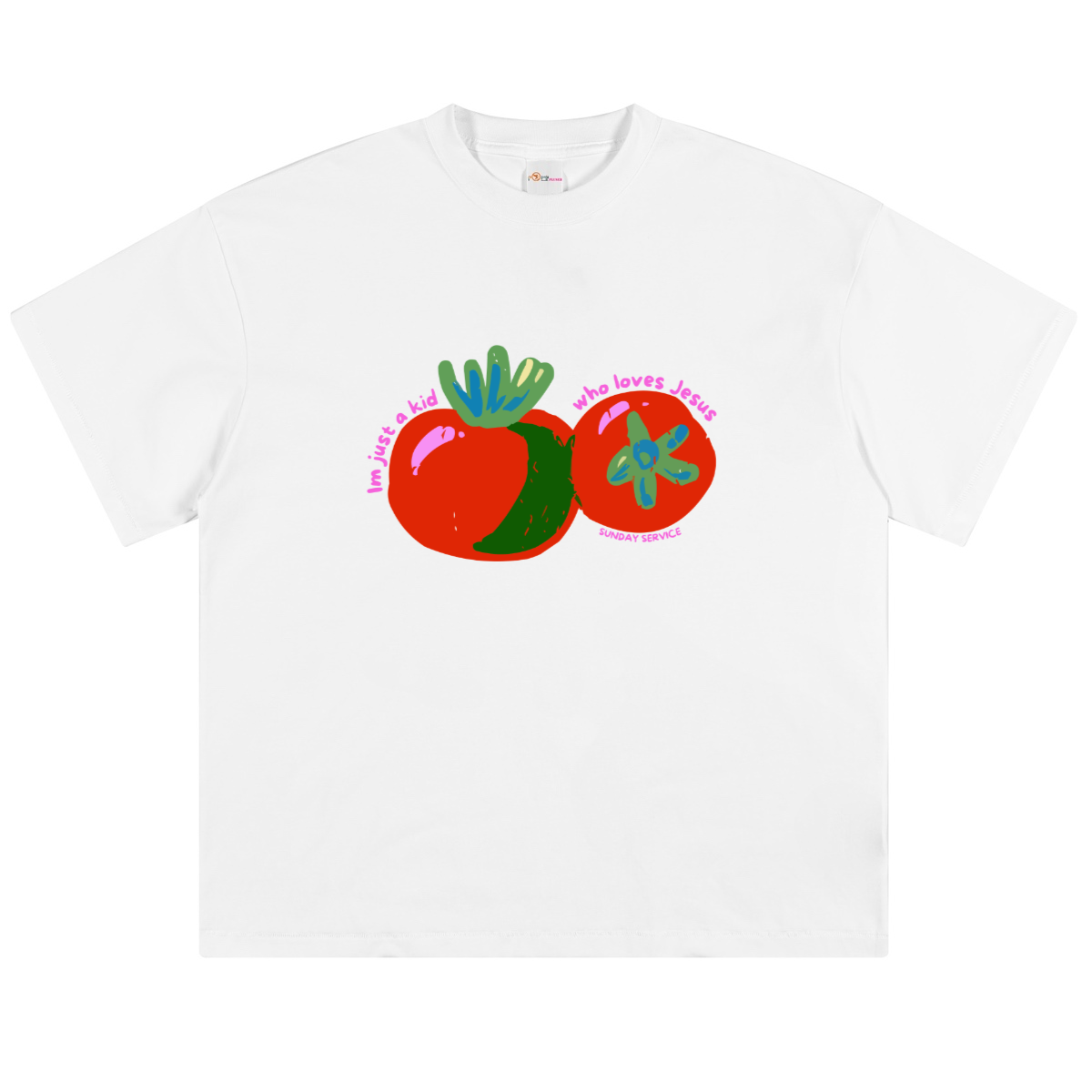 "Just a kid who loves Jesus" kids tee