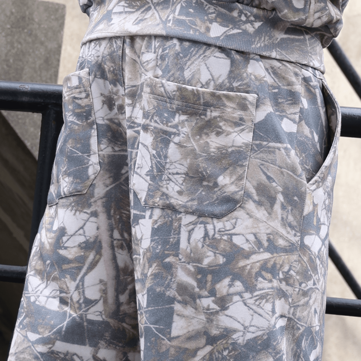 "Sunday Service" french terry camo pants