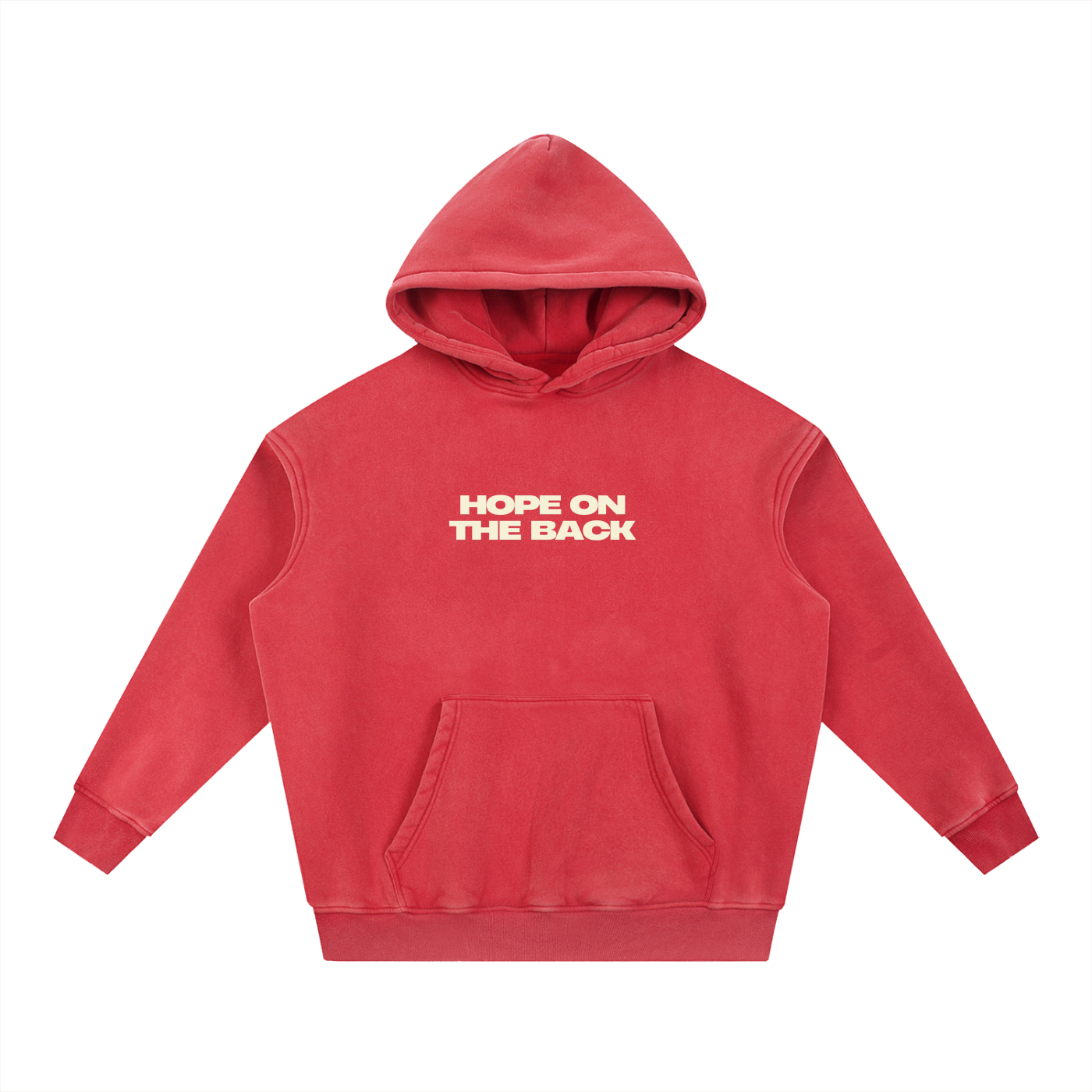 Snow Wash Fleece Oversize Hoodie