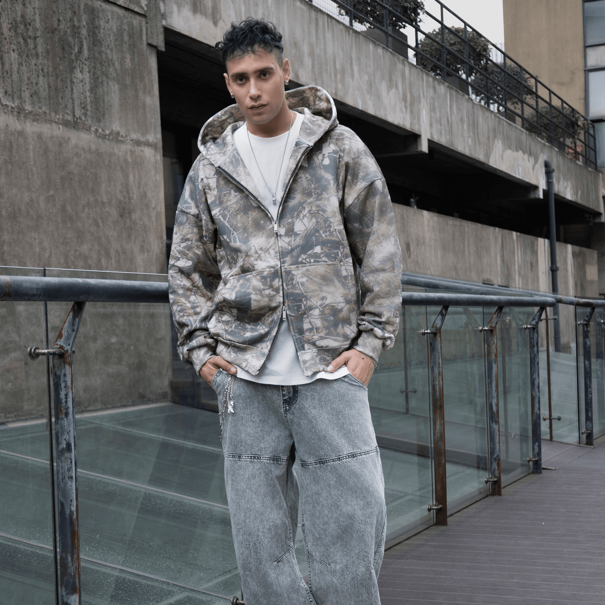 "Led by the Lord" butter yellow Camo hoodie