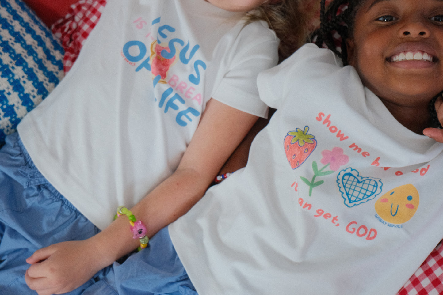 "Show me how good it can get, God" kids tee
