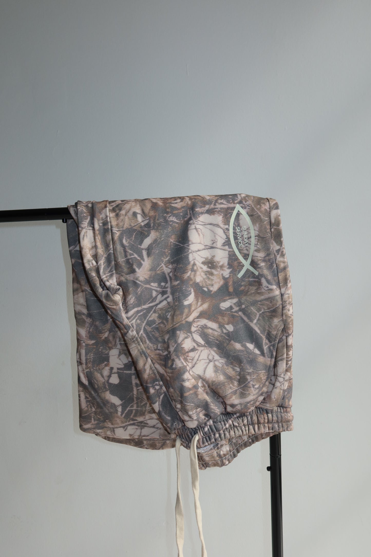 "Sunday Service" french terry camo pants