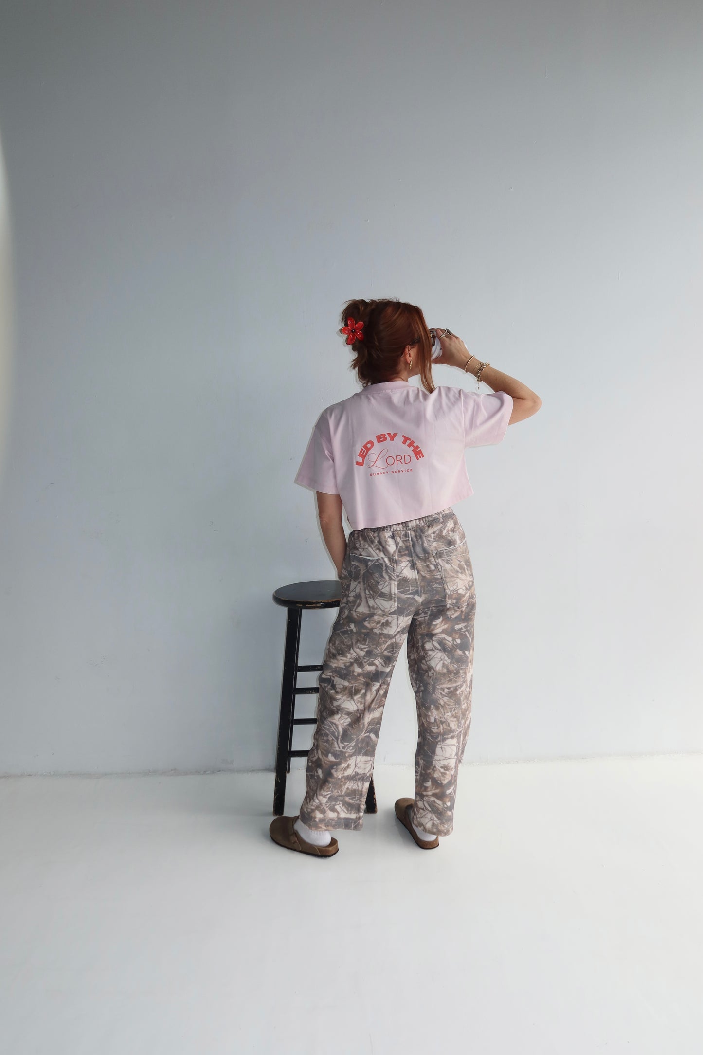 "Led by the Lord" Crop Tee