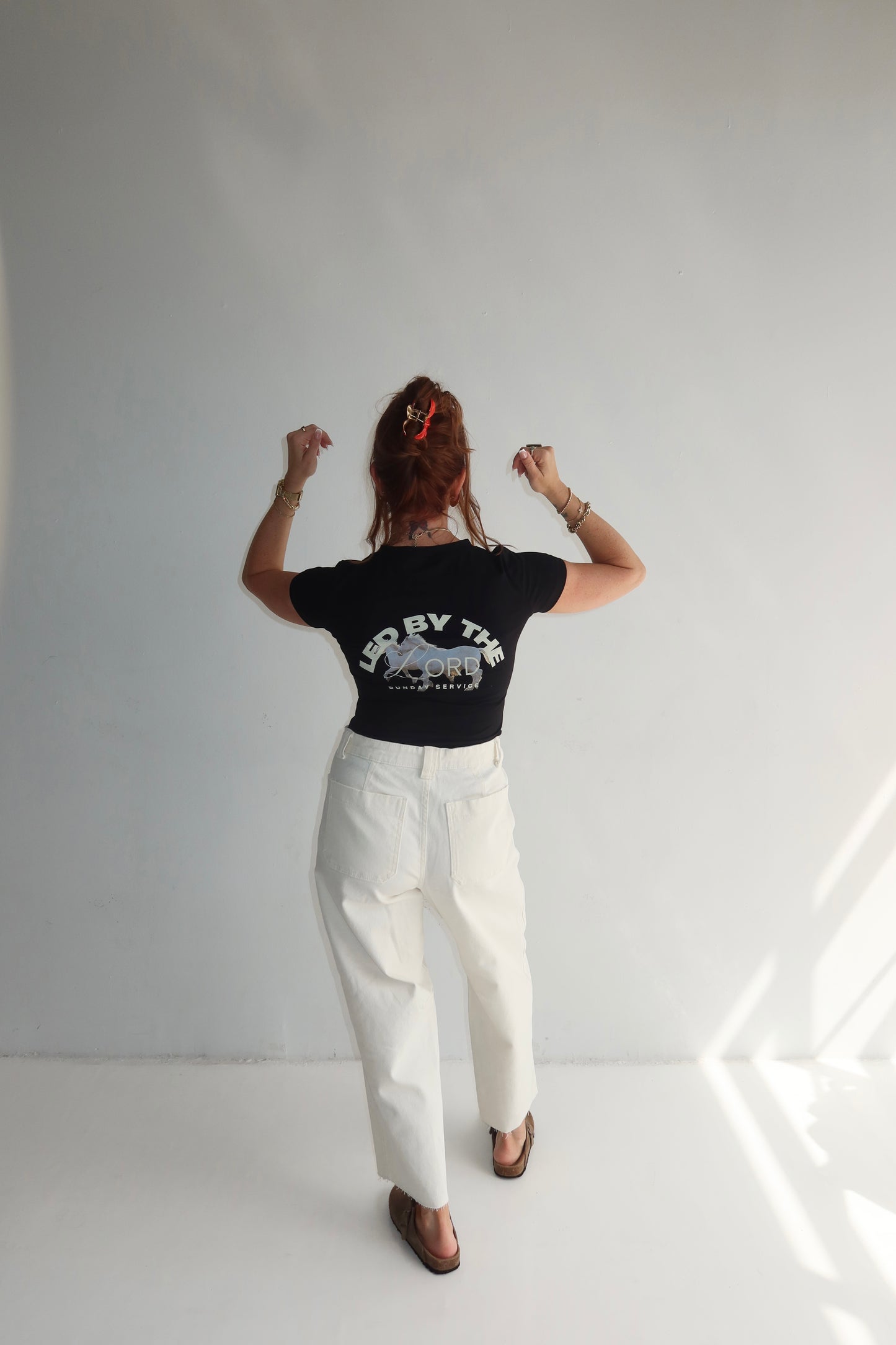 "Led by the Lord" baby doll tee