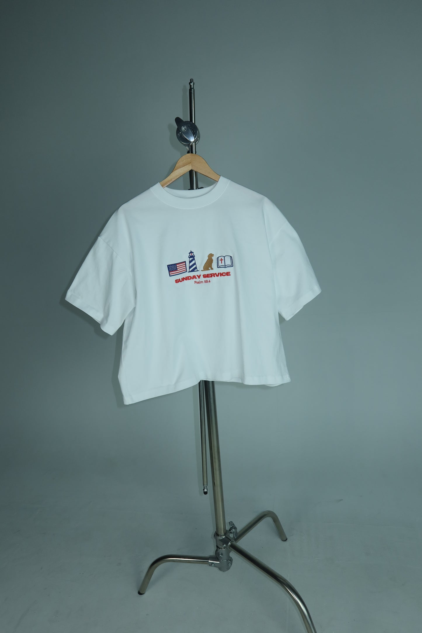 Embroidered Americana Boxy Tee