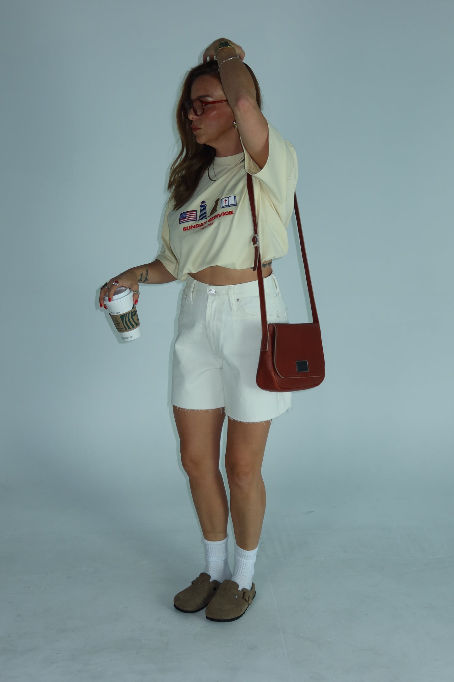 Embroidered Americana Boxy Tee