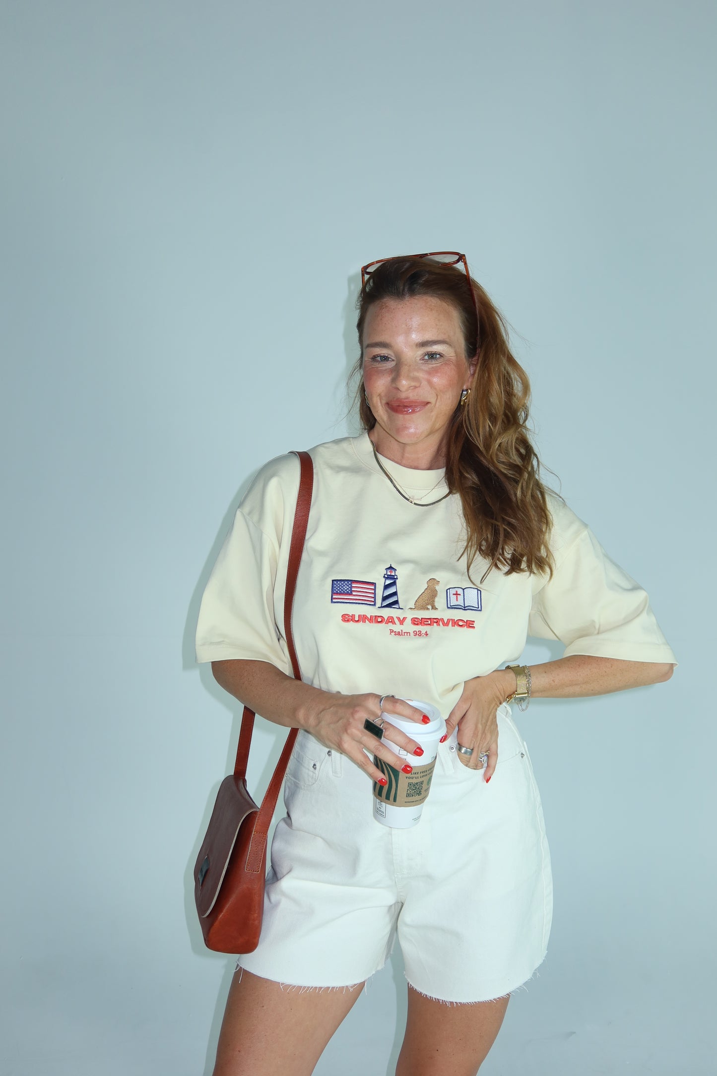 Embroidered Americana Boxy Tee