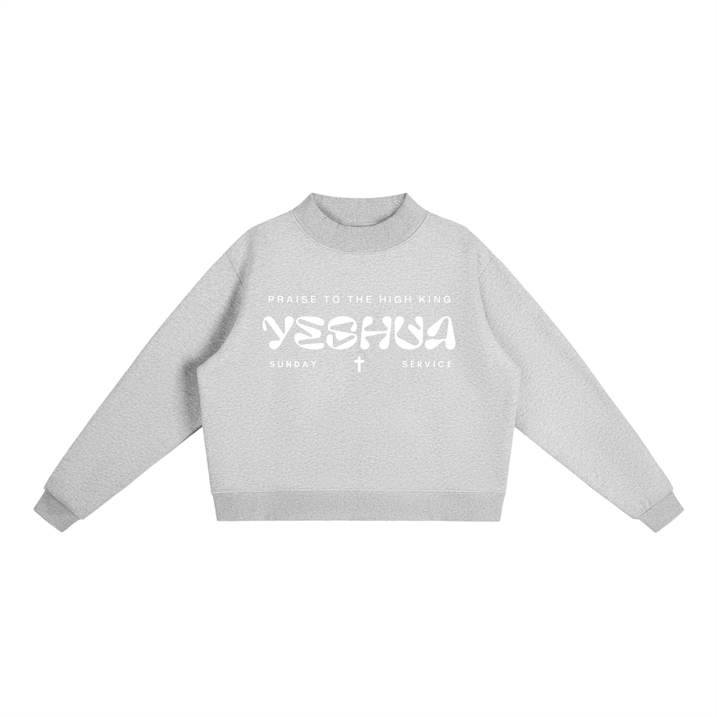 Yeshua Mock-Neck Crew Sweatshirt