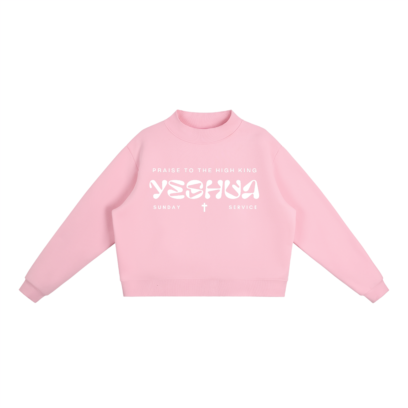 Yeshua Mock-Neck Crew Sweatshirt